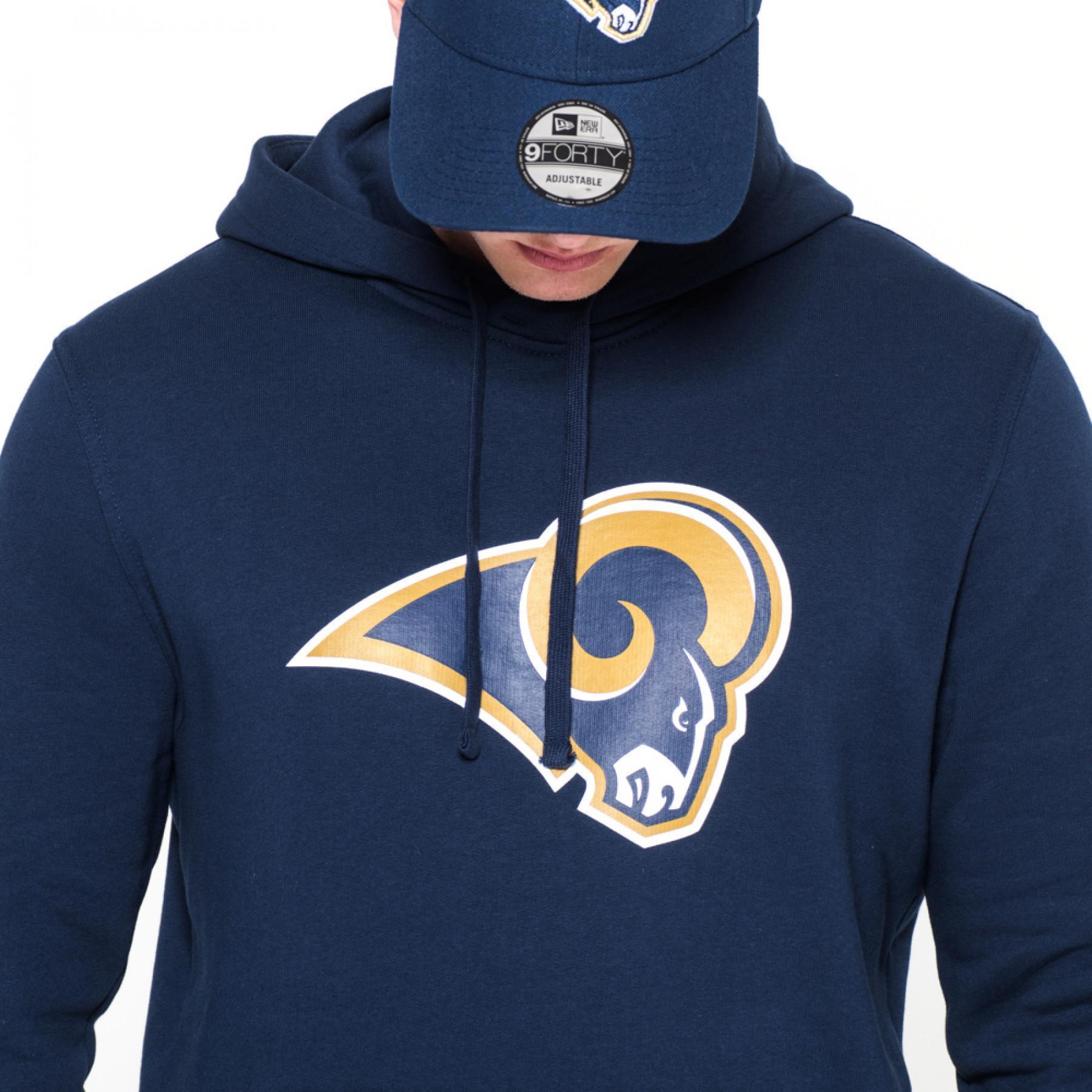 Sweat à capuche New Era avec logo de l'équipe Los Angeles Rams