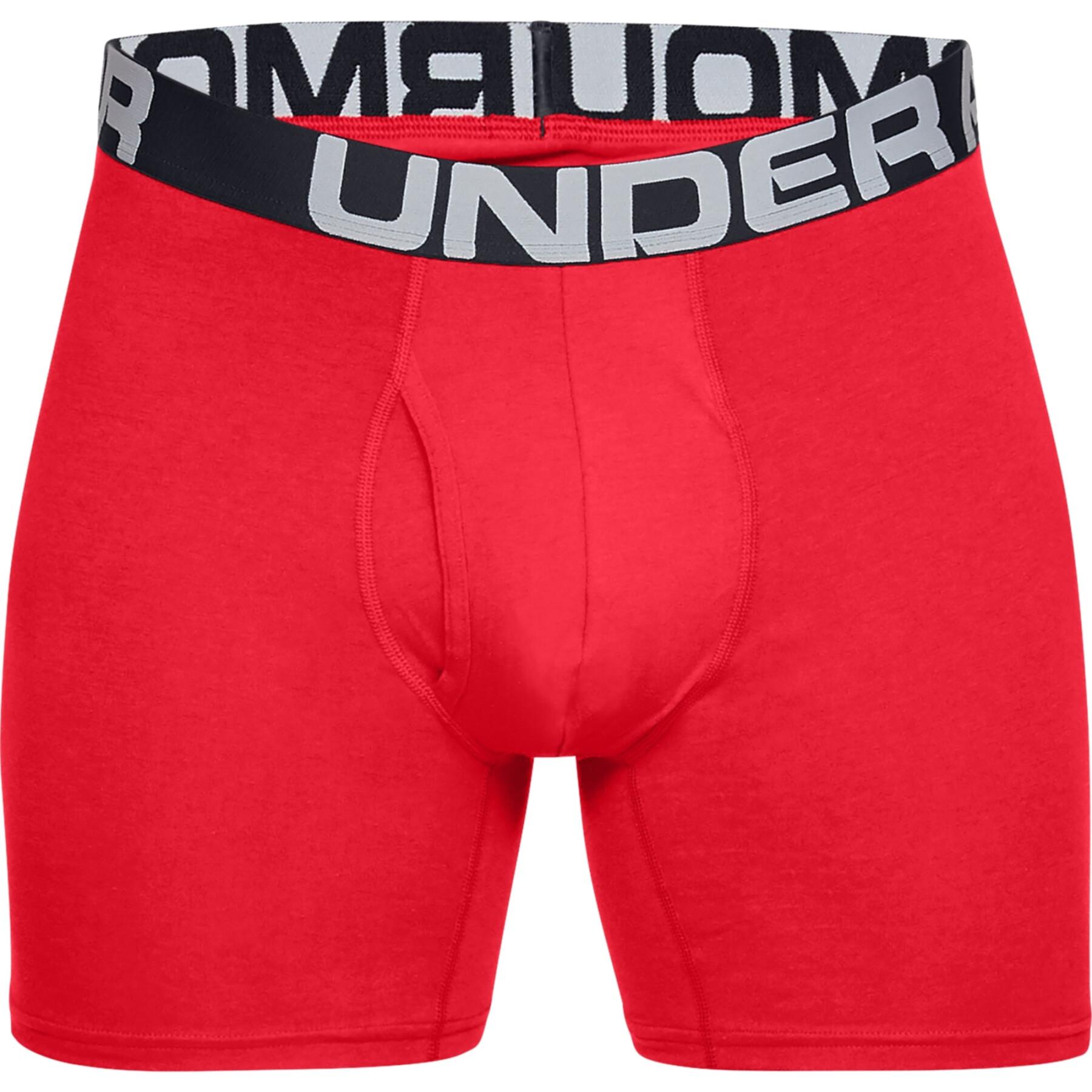 Boxers Under Armour Charged Cotton 15 cm (pack of 3)