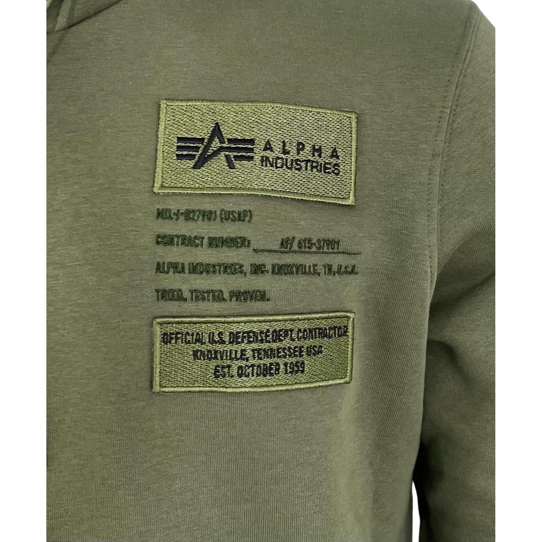 Sweatshirt à capuche Alpha Industries Patch LF