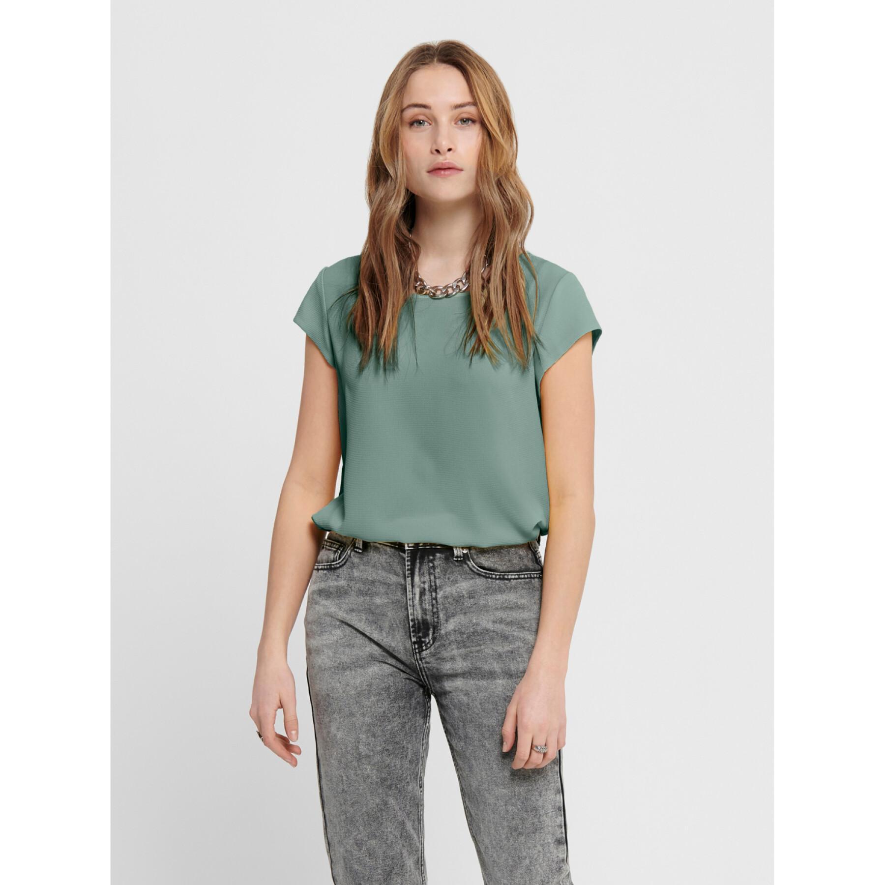 T-shirt femme Only Onlvic Solid Top Noos