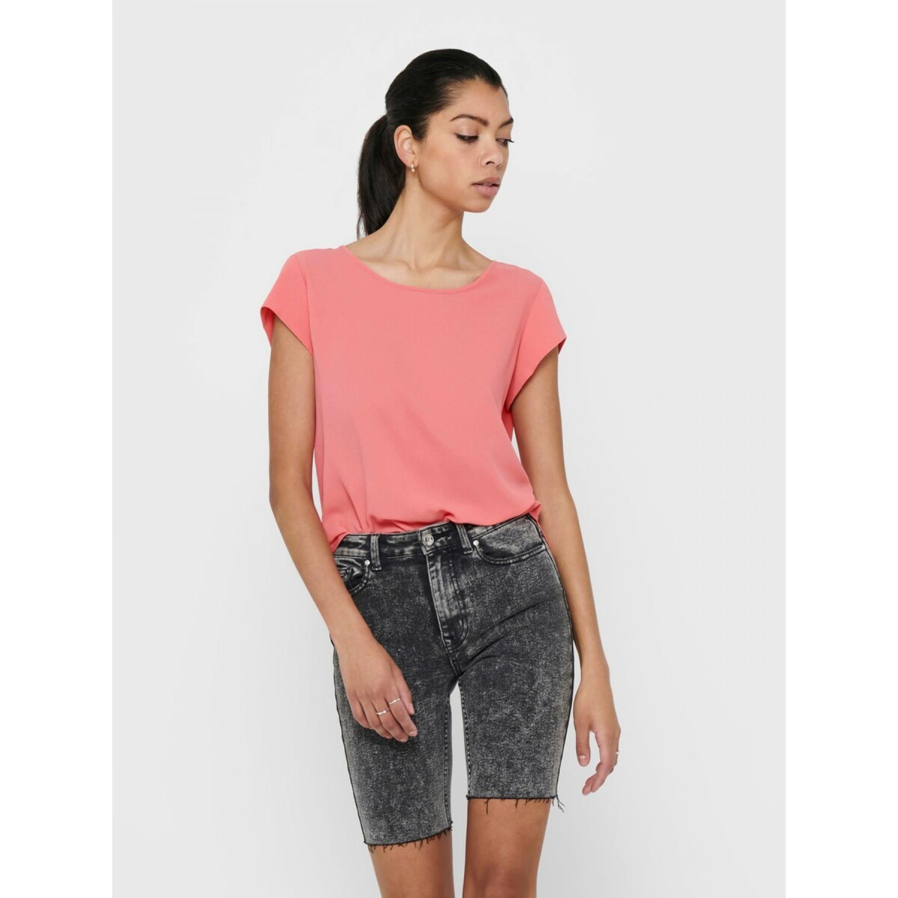 T-shirt femme Only manches courtes Vic solid