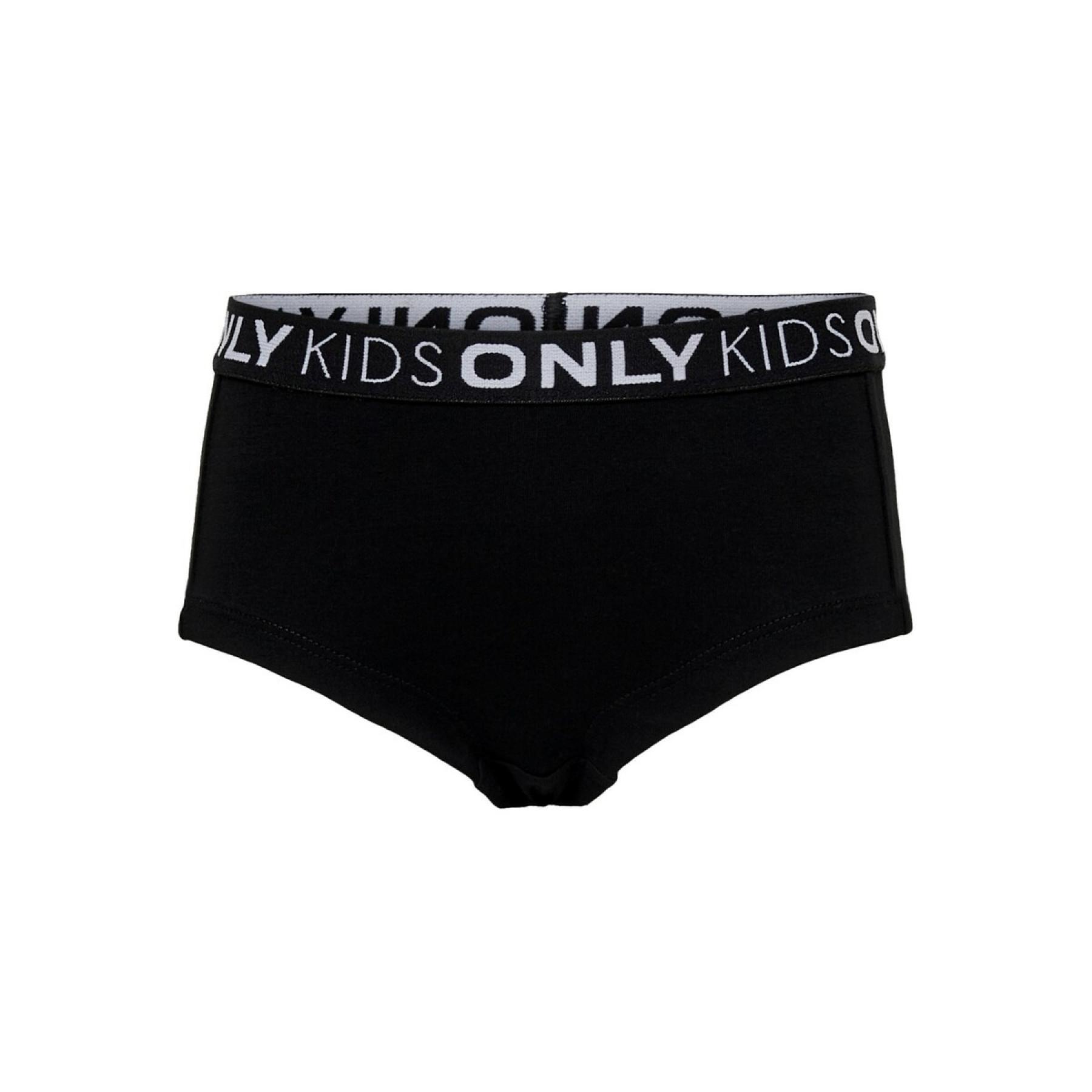 Lot de 2 boxers fille Only kids Love life hipster