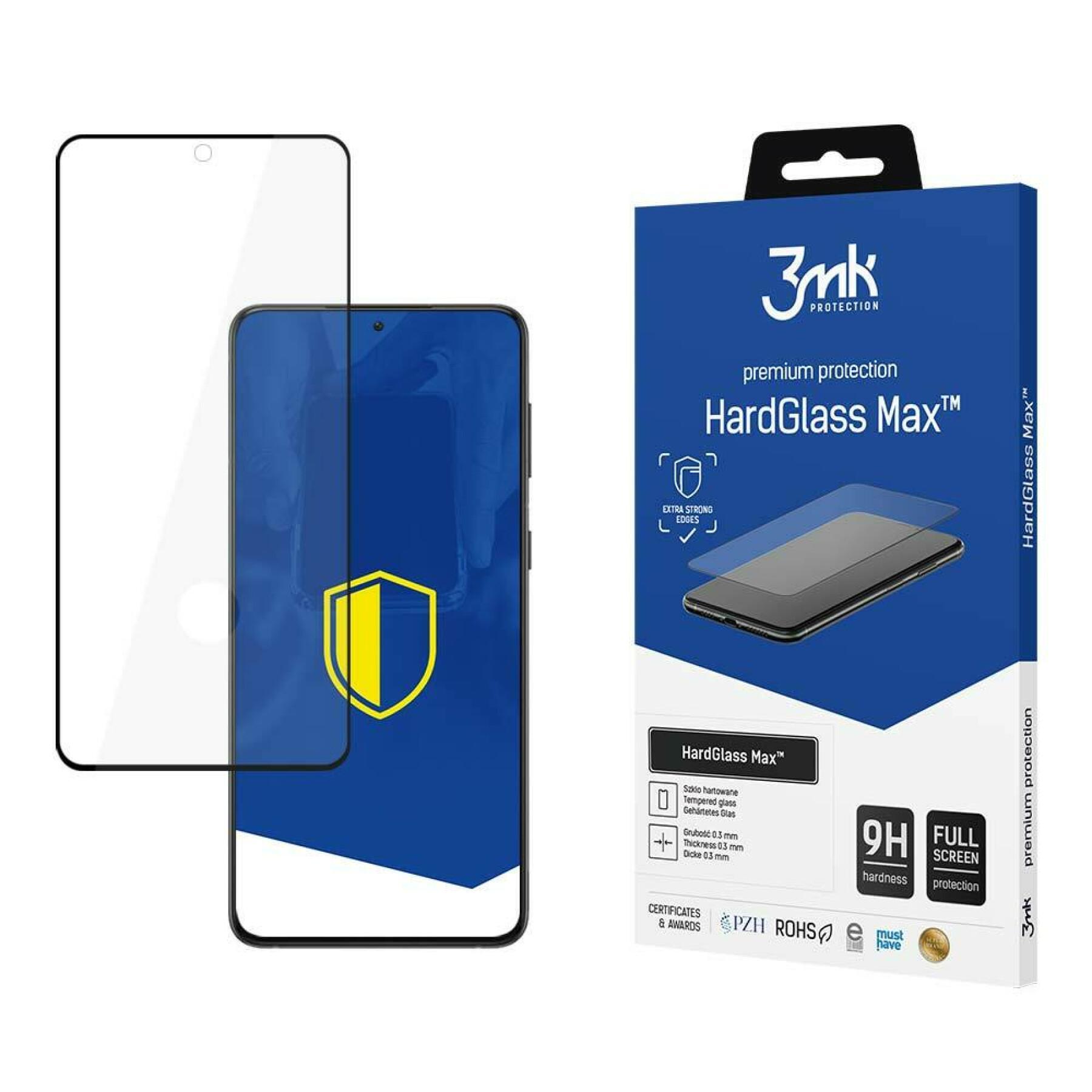 Verre trempé renforcé 3MK Samsung Galaxy S21 Ultra 5G - HardGlass Max™ FP -  Accessoires - Equipements - Running