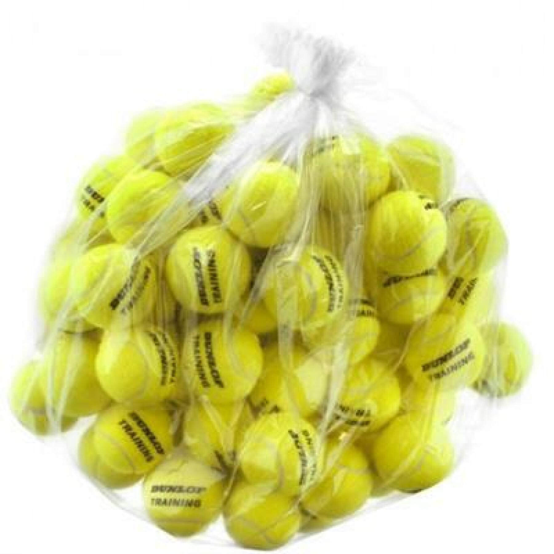 Lot de 60 balles de tennis Dunlop training
