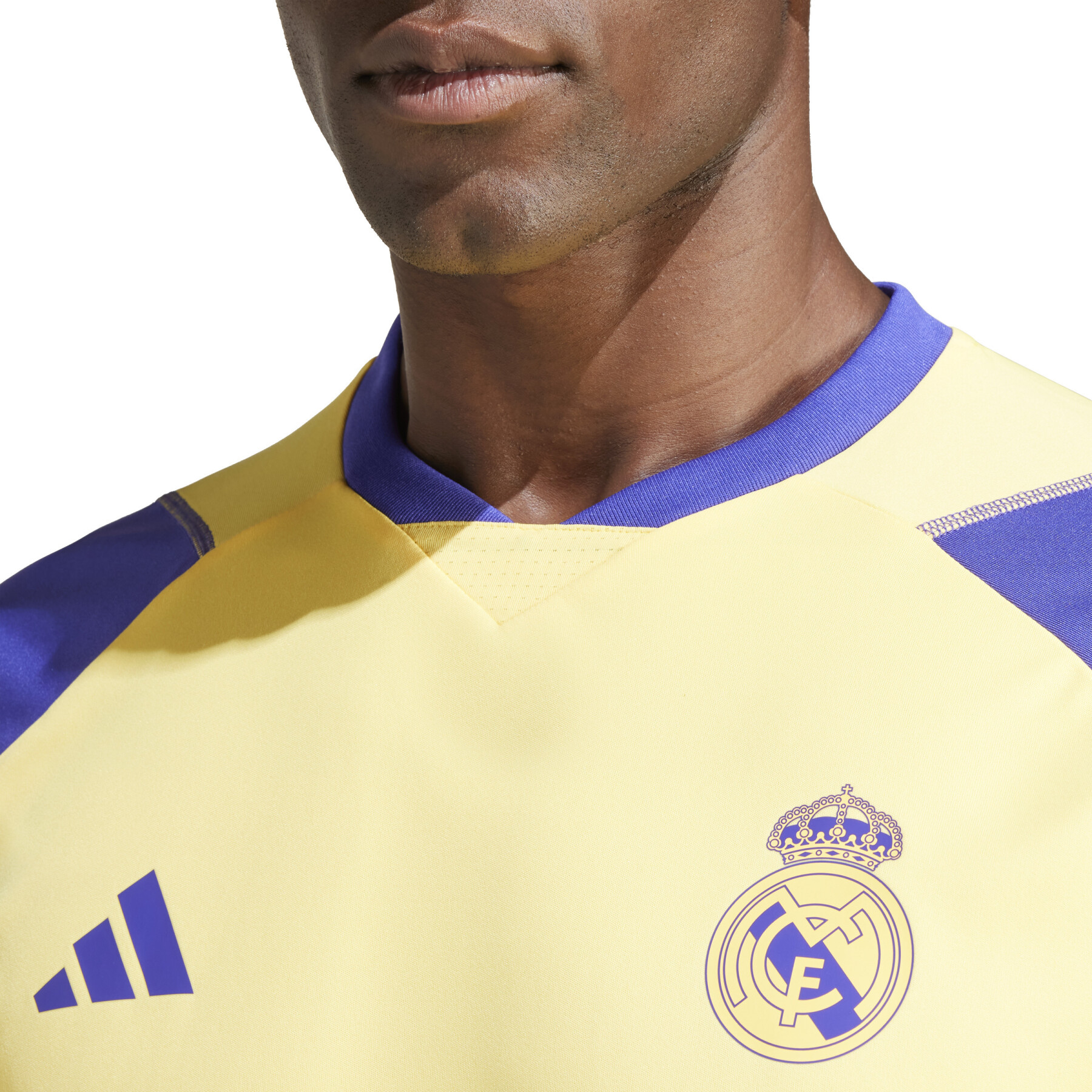 Maillot entraînement Real Madrid bleu jaune 2023/24