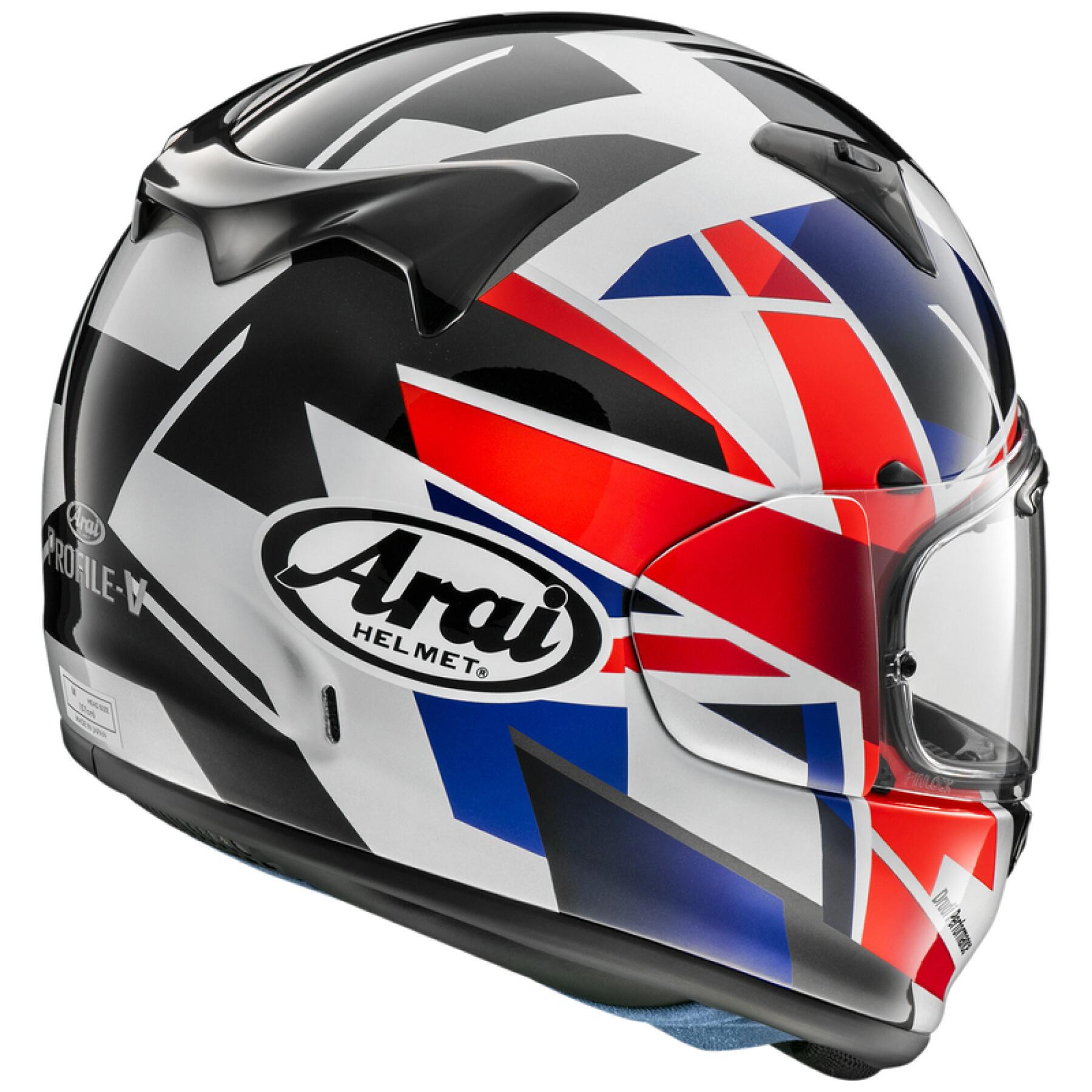 Casque moto intégral Arai V Flag UK