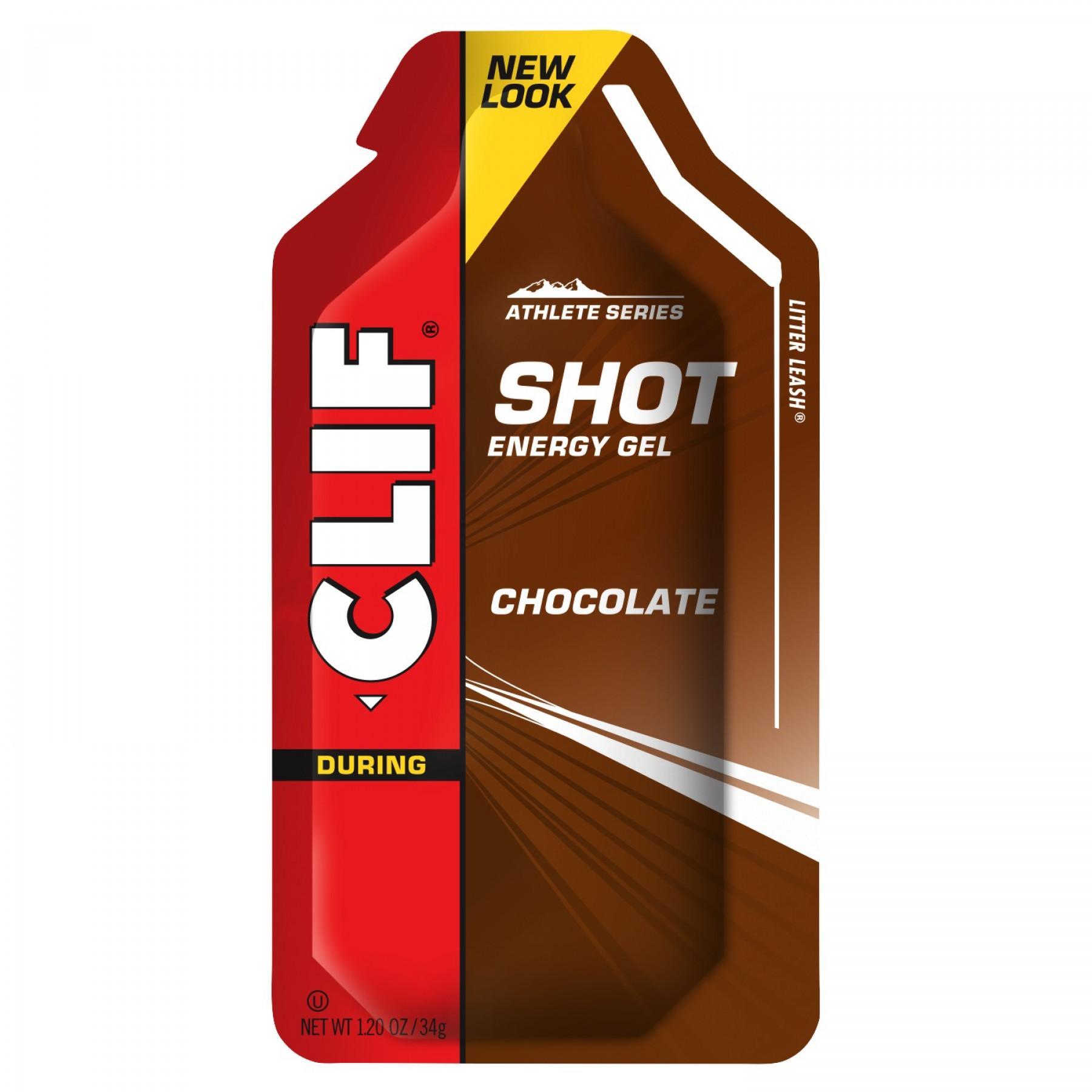 Lot shot gel chocolat Clif Bar (x24)