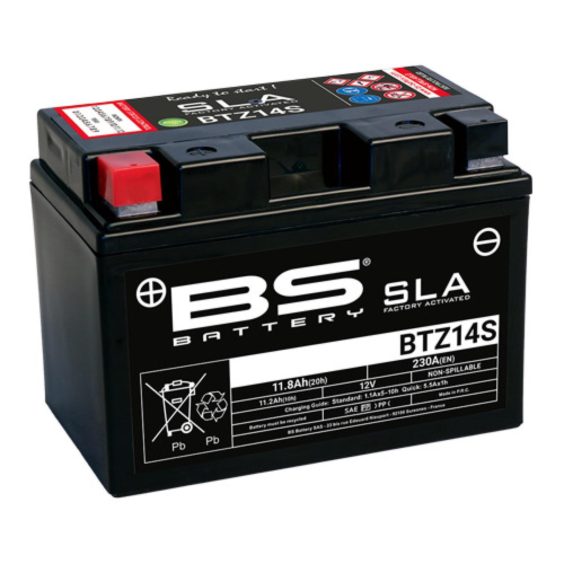 Batterie moto BS Battery SLA BTZ14S - C (10H-R) - C (20H-R)