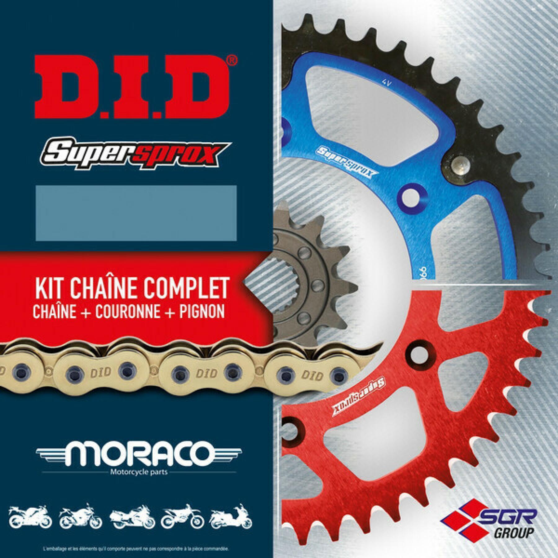 Kit chaîne moto D.I.D Derbi 50 Senda R Classic Racer 01-02