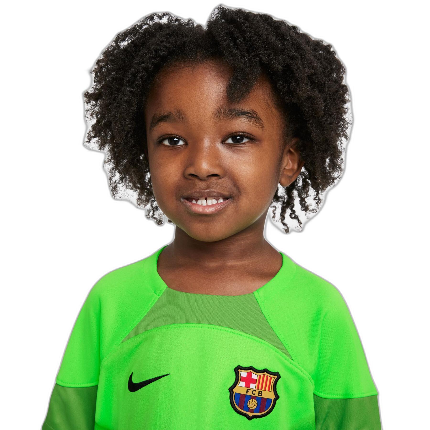 Ensemble gardien enfant FC Barcelone 2022/23