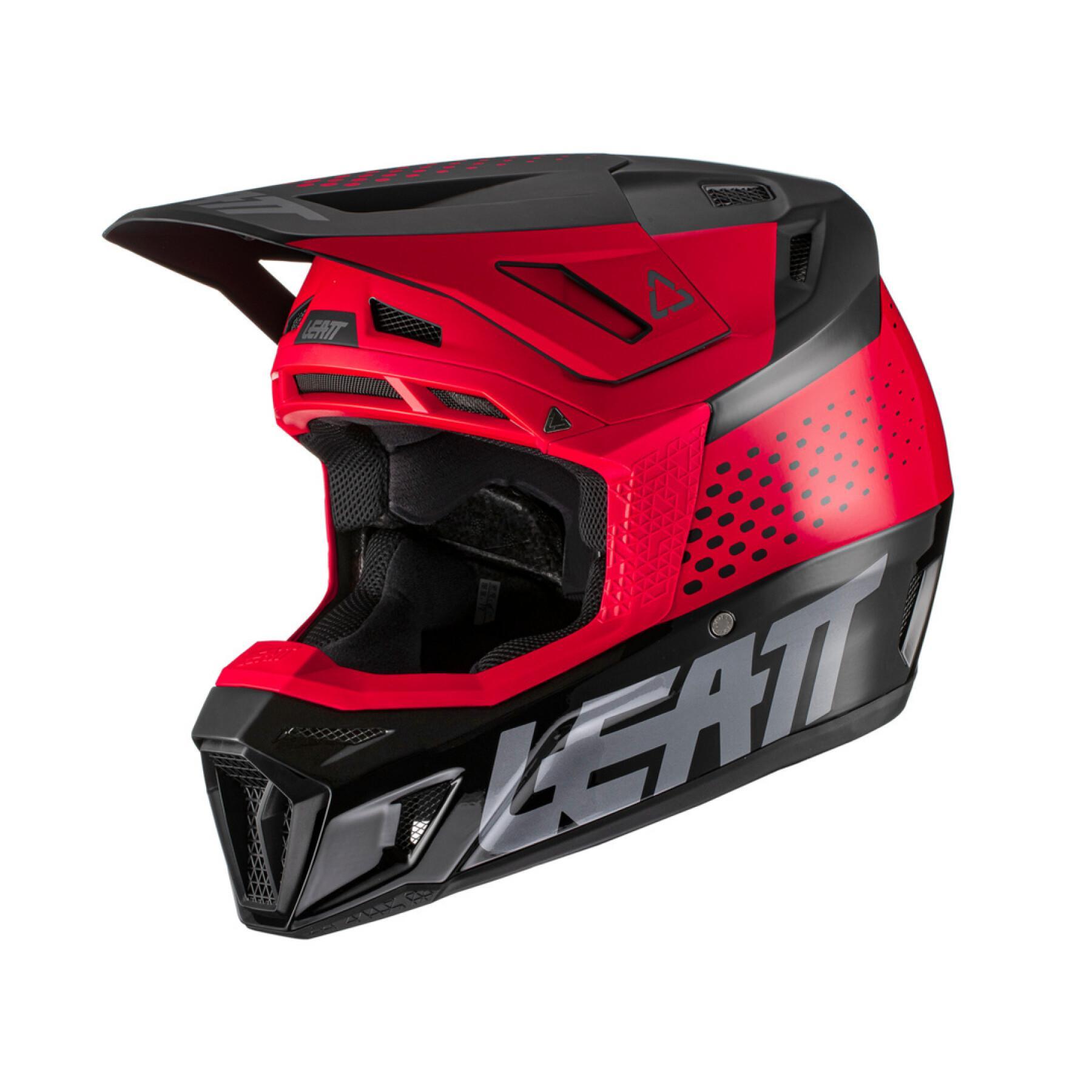 Casque moto cross avec lunettes de protection Leatt 8.5 V22