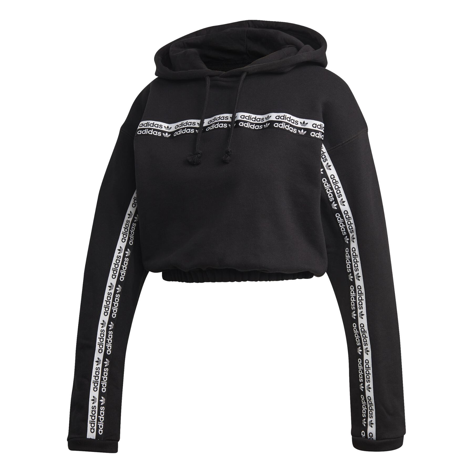 Sweatshirt à capuche femme adidas Originals Cropped