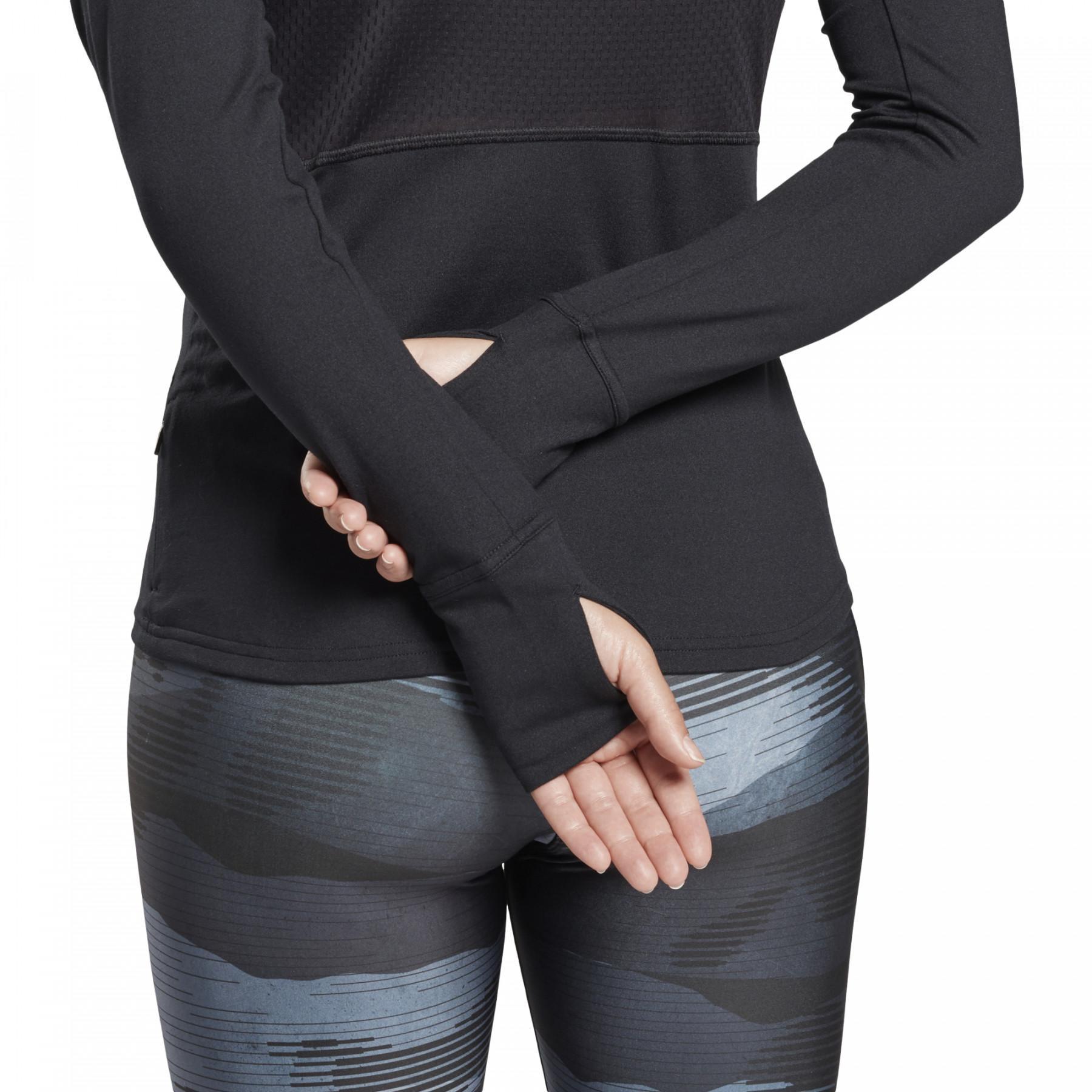 Sweatshirt femme Reebok Running Essentials Quarter-Zip Top