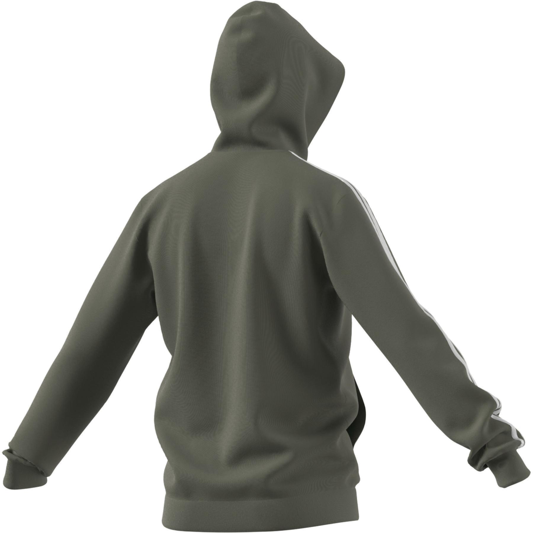 Sweatshirt à capuche adidas Essentials Fleece 3-Bandes Full-Zip