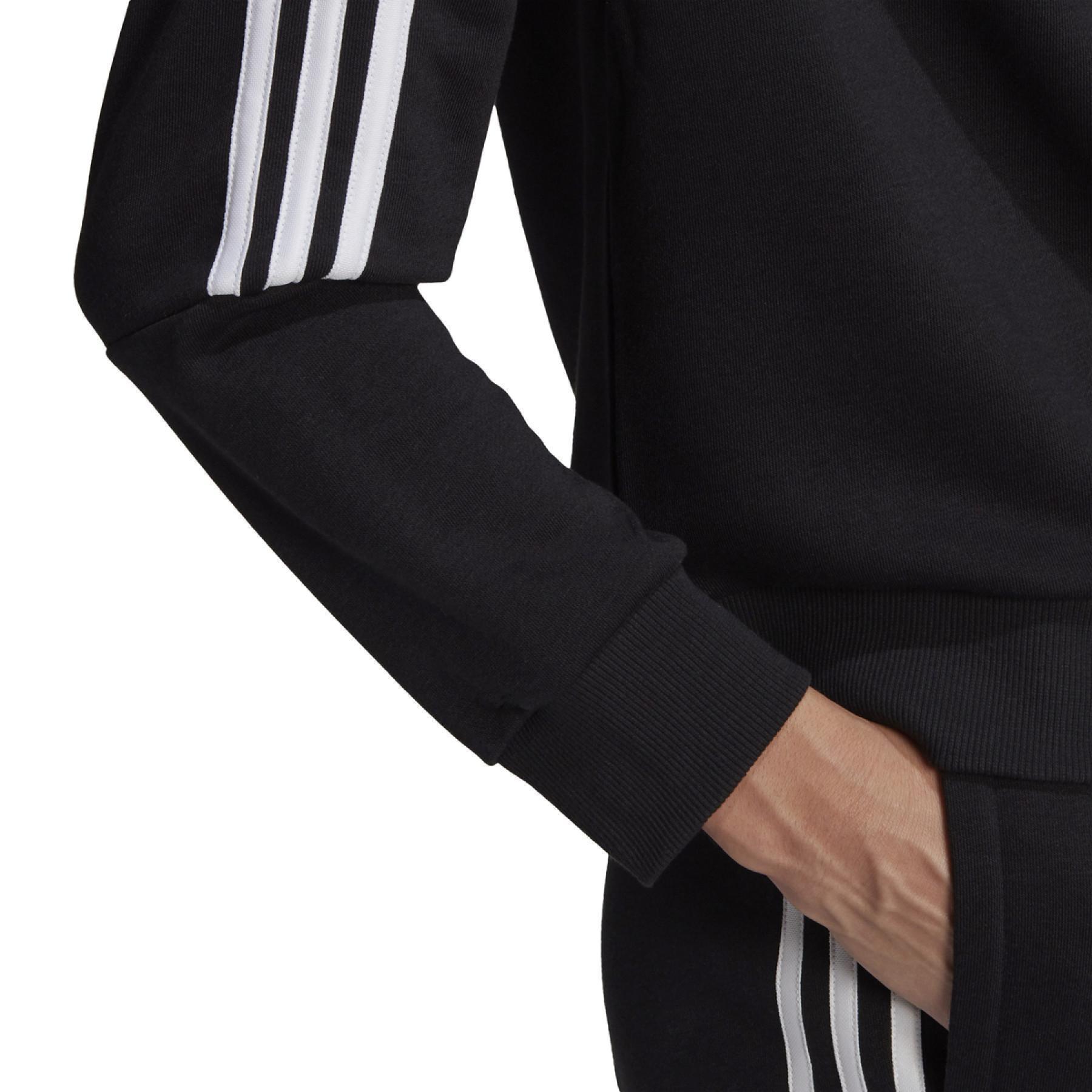 Sweatshirt court à capuche femme adidas Essentials Loose-Cut 3-Bandes