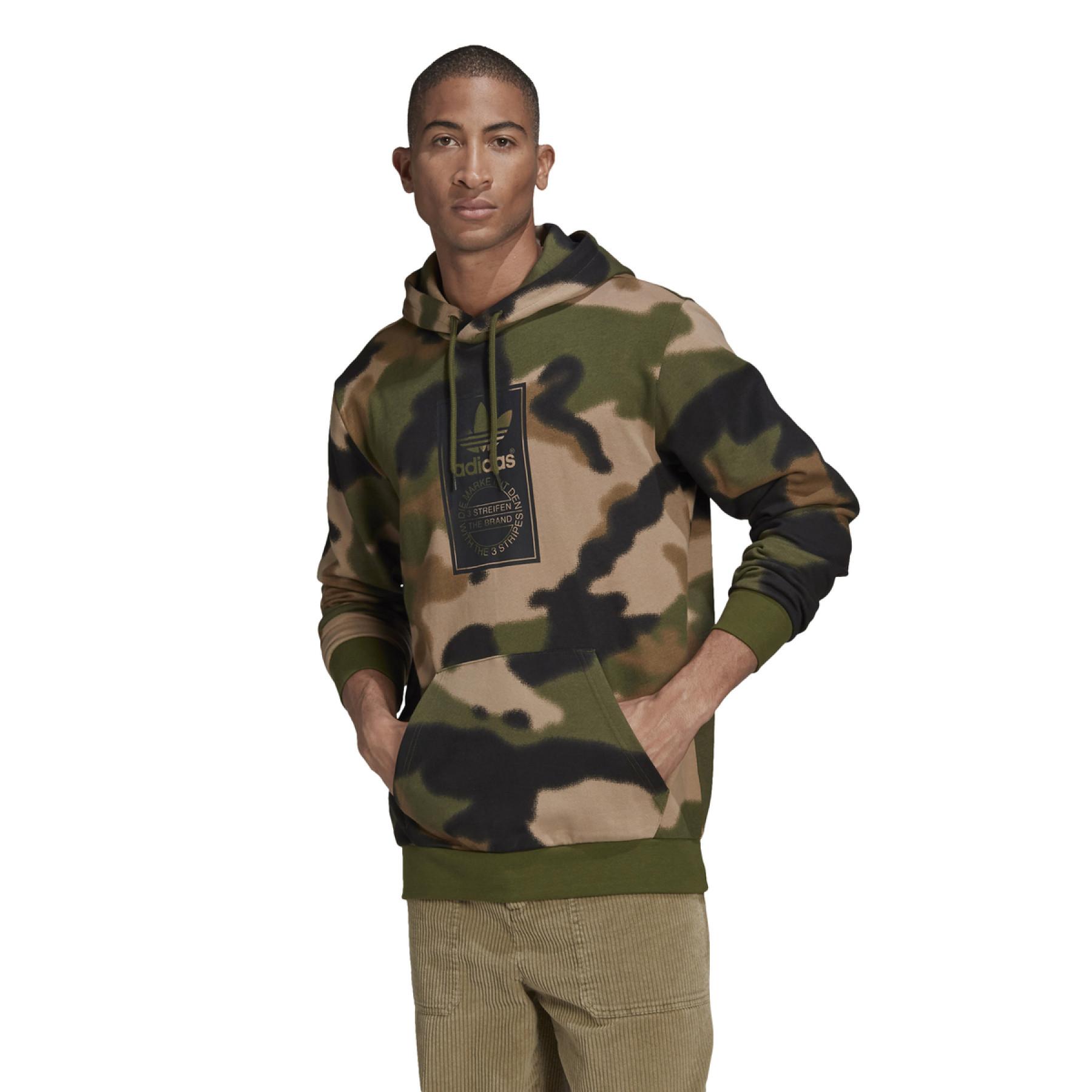 Sweatshirt à capuche adidas Originals Camo Allover Print