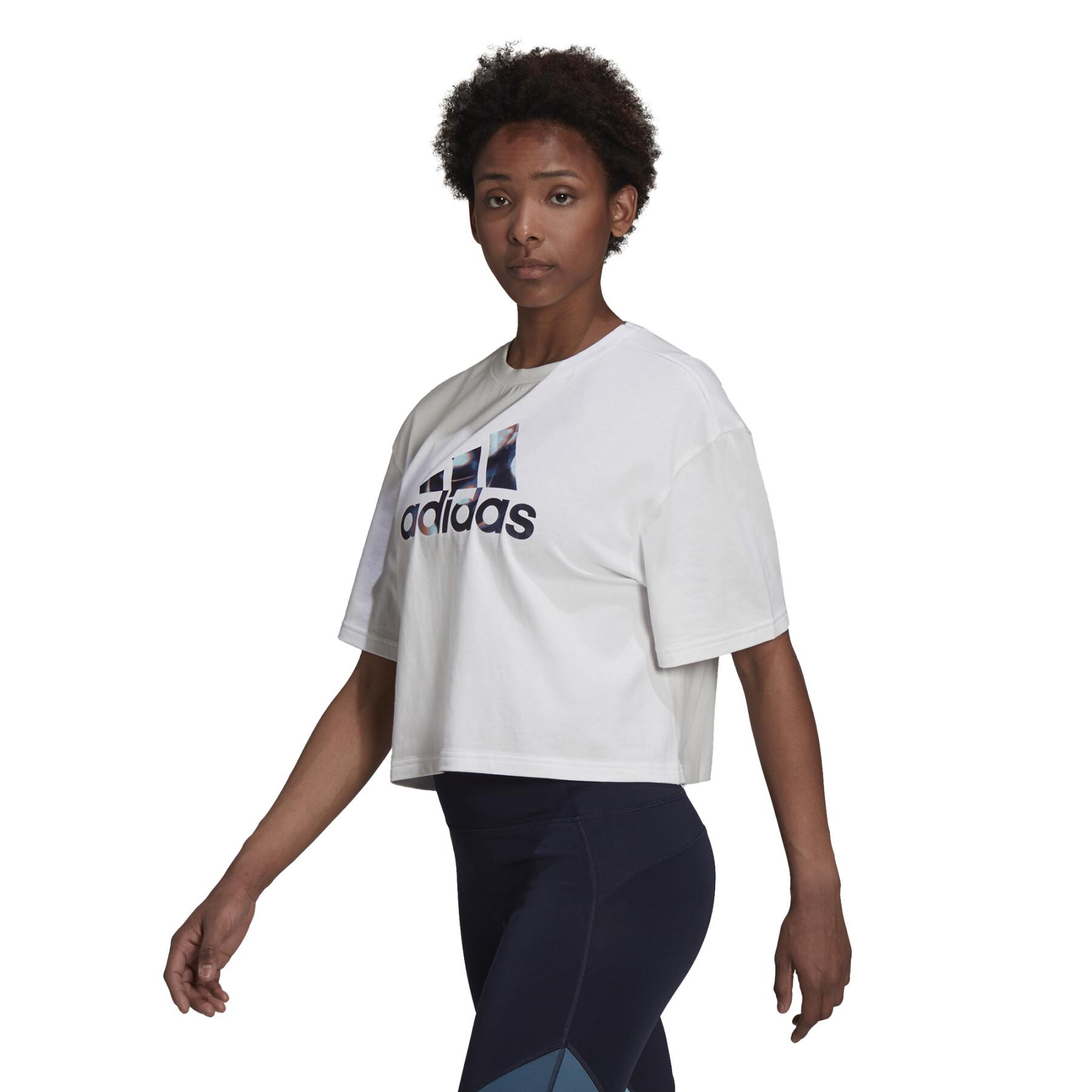 T-shirt femme adidas You For You Cropped Logo
