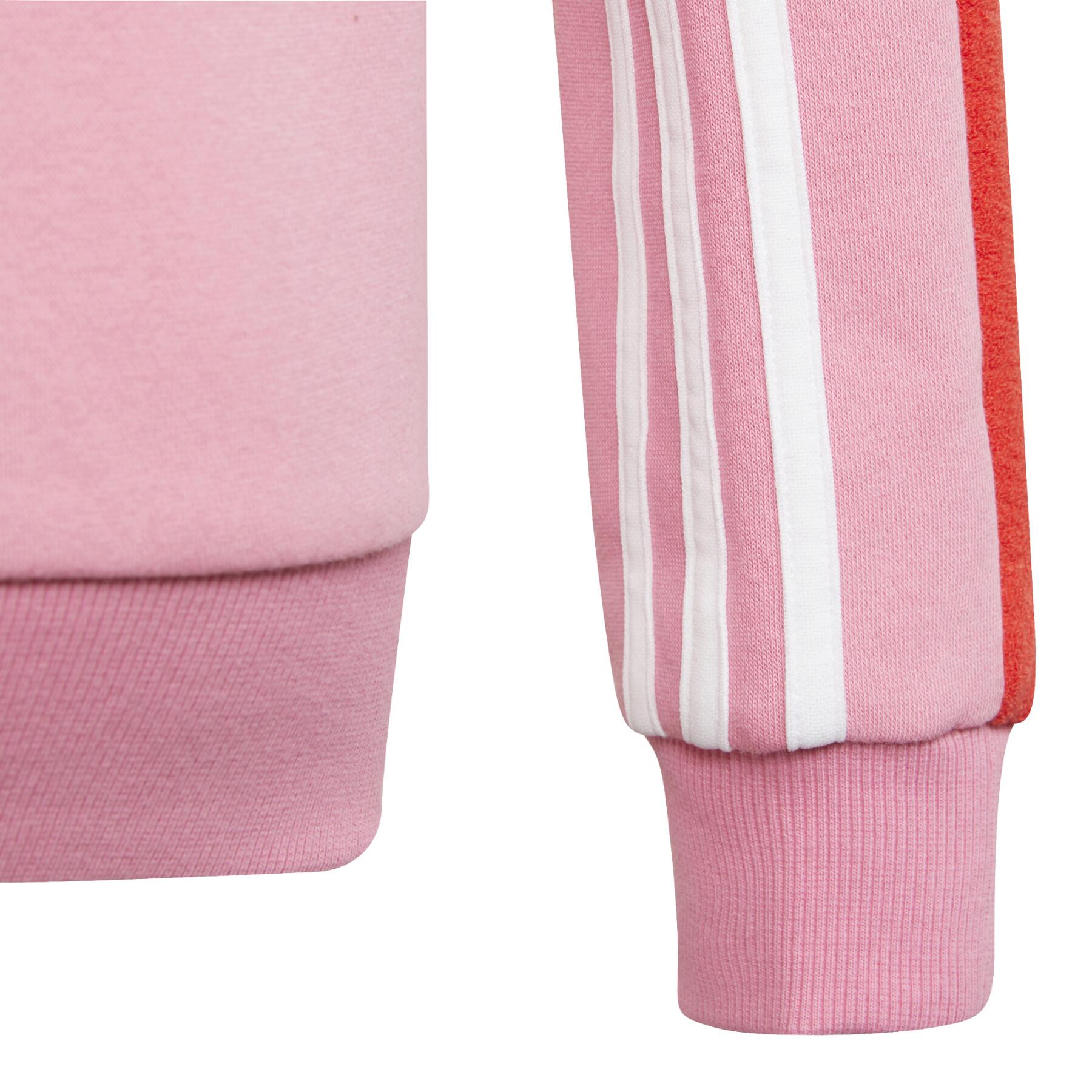 Sweatshirt à capuche fille adidas Colorblock Full-Zip