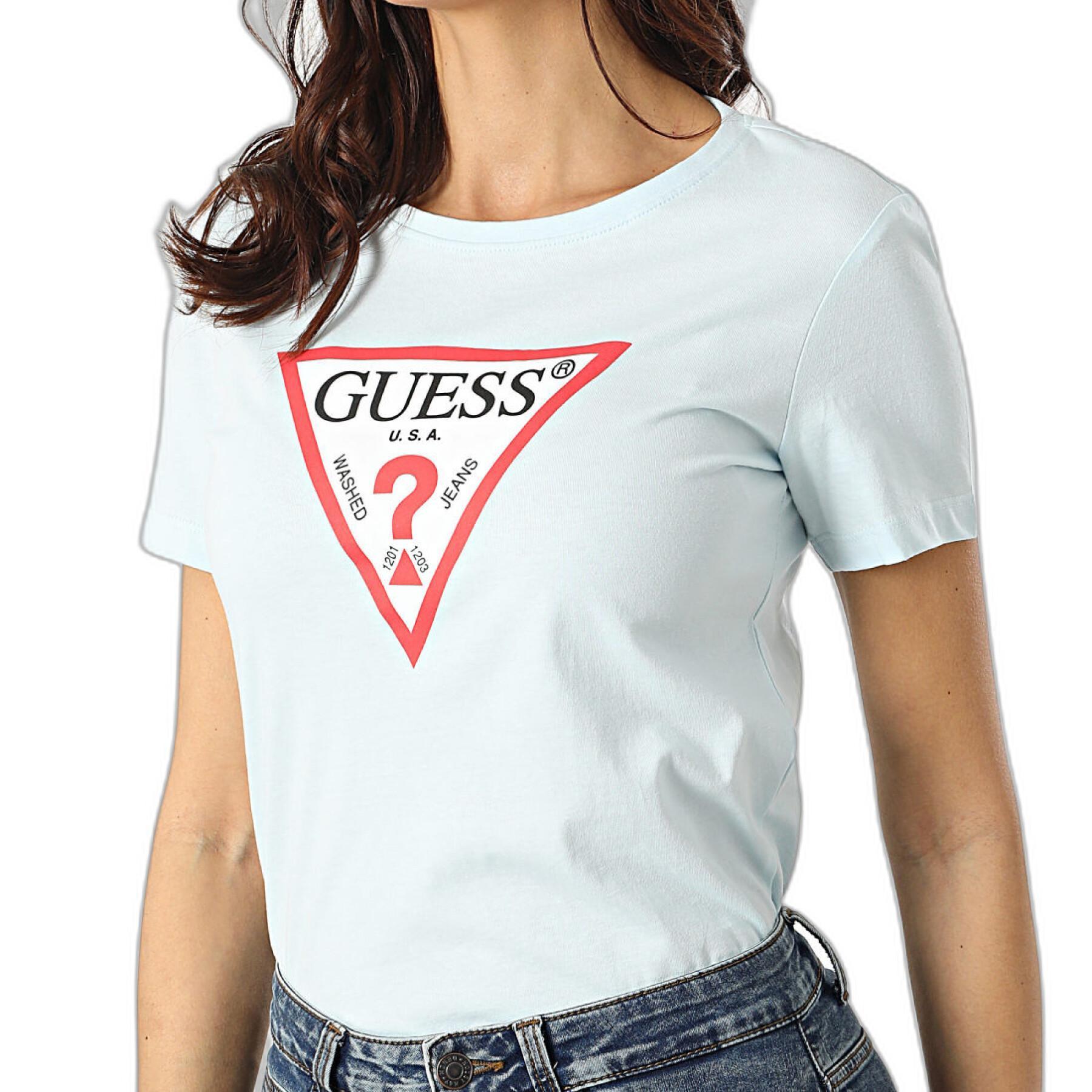 T-shirt femme Guess Logo Triangle
