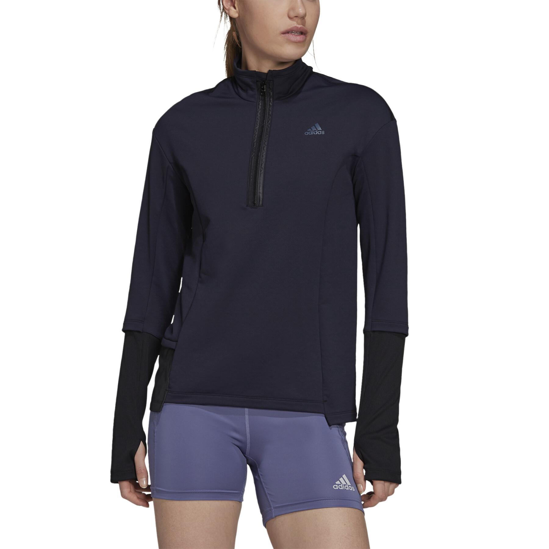 Sweatshirt femme adidas COLD.RDY Running Cover-Up