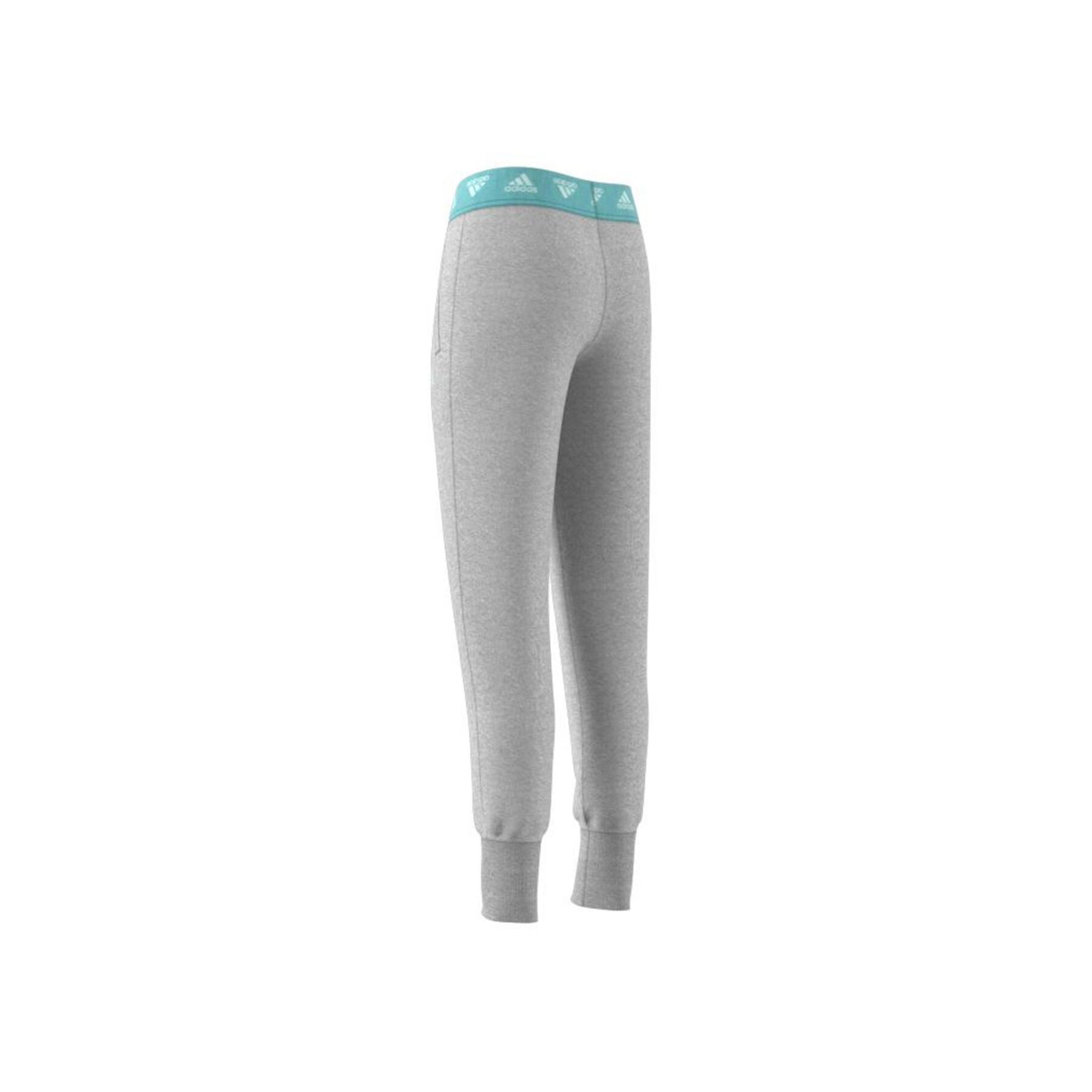 Pantalon fille adidas AEROREADY Up2Move Cotton Touch Training Tapered-Leg