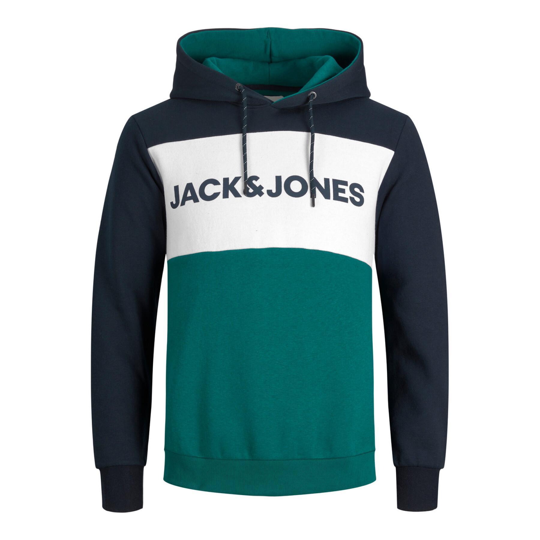 Sweatshirt à capuche Jack & Jones Logo Blocking