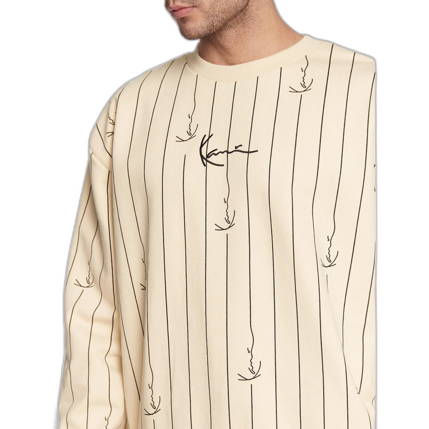 Sweatshirt Karl Kani Small Signature Logo Pinstripe