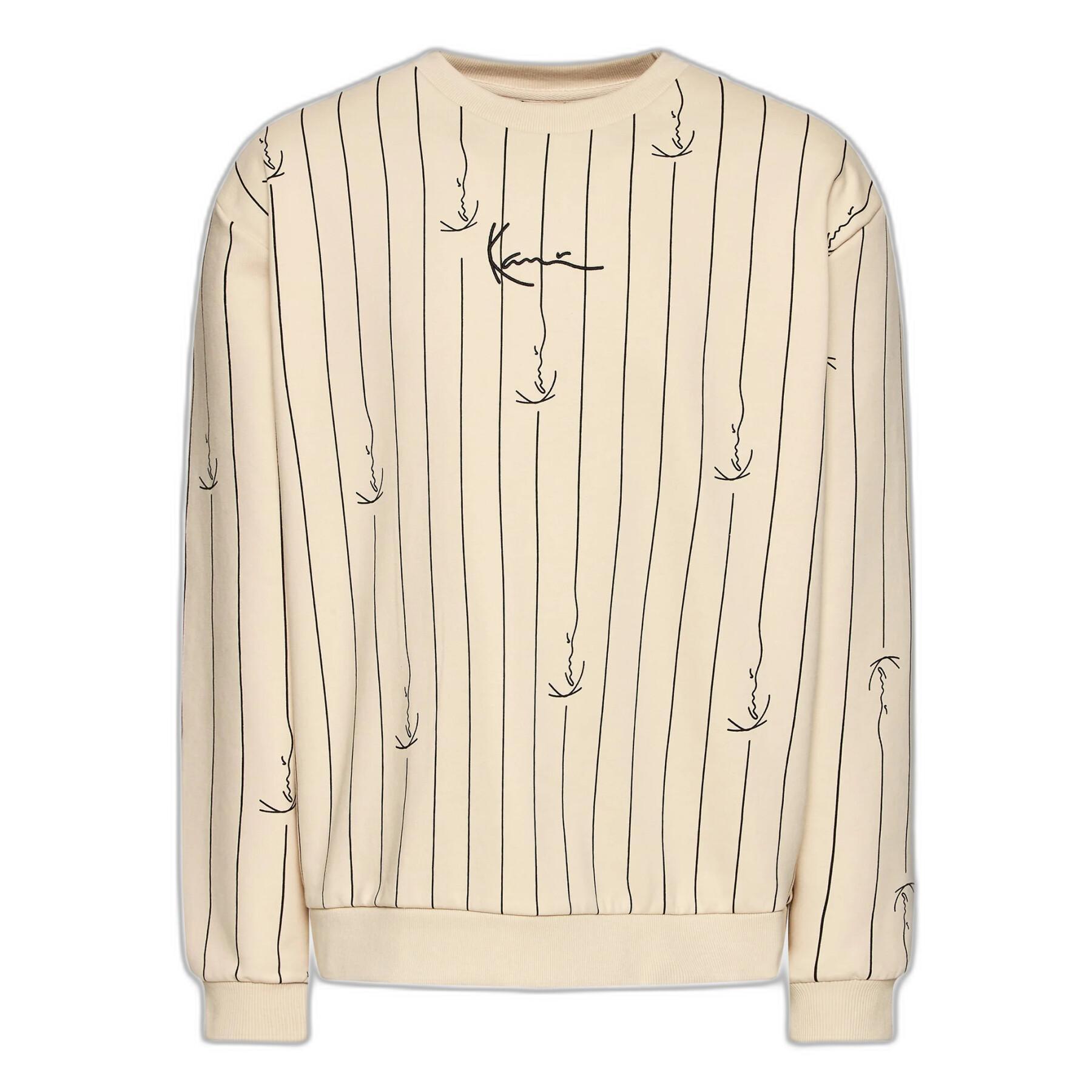 Sweatshirt Karl Kani Small Signature Logo Pinstripe