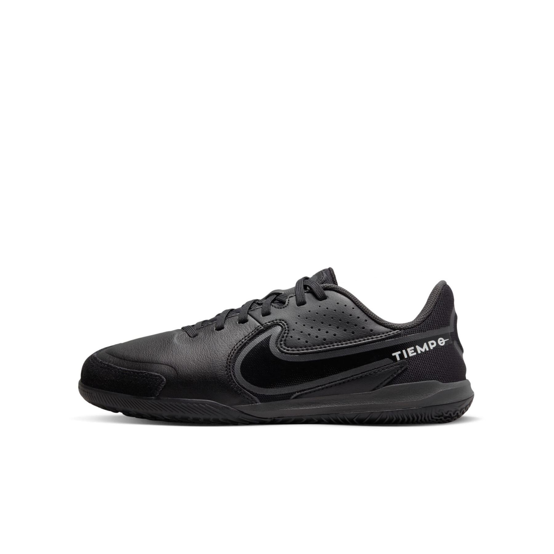 Chaussures de football enfant Nike Tiempo Legend 9 Academy IC - Shadow Black Pack