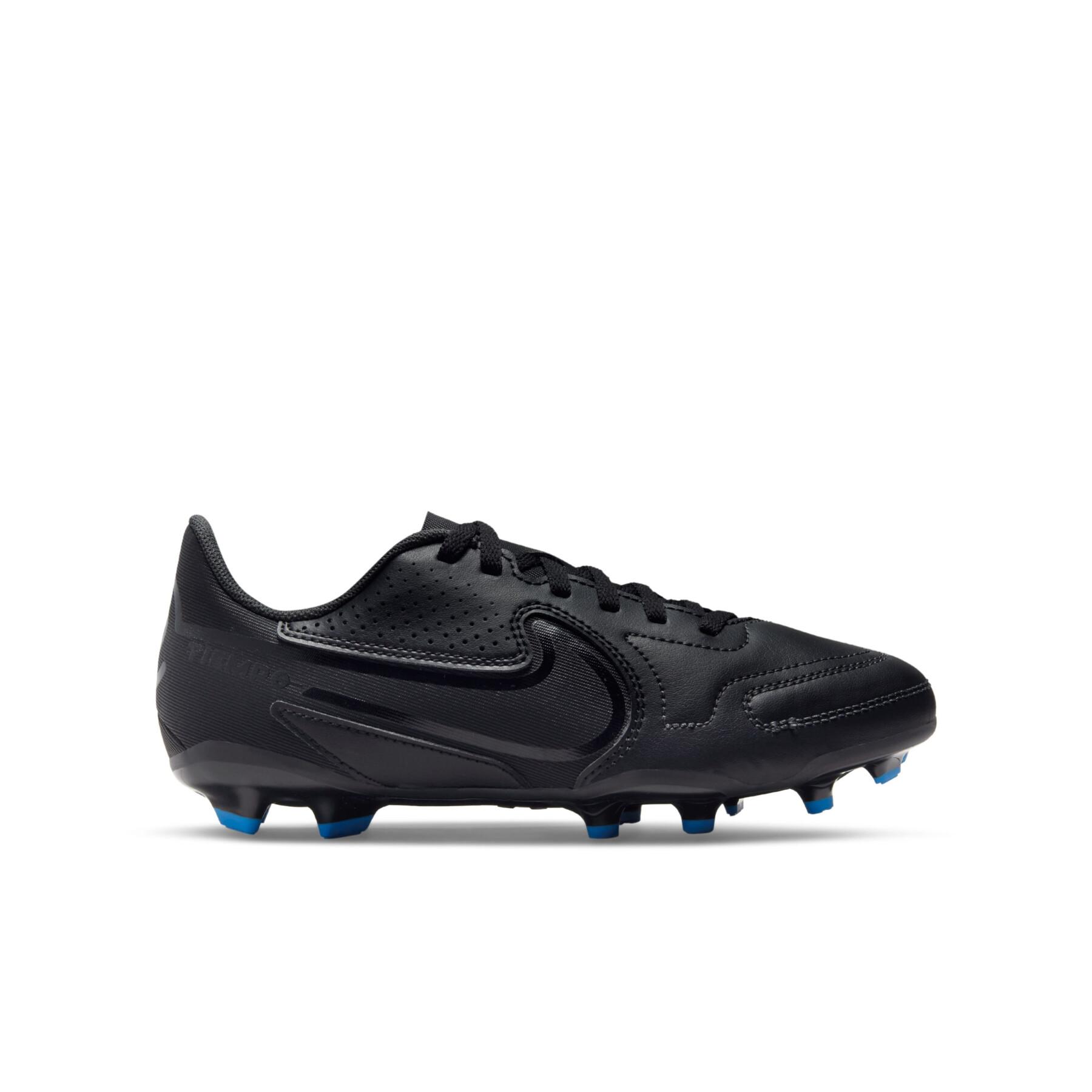 Chaussures de football enfant Nike Tiempo Legend 9 Club MG - Shadow Black Pack