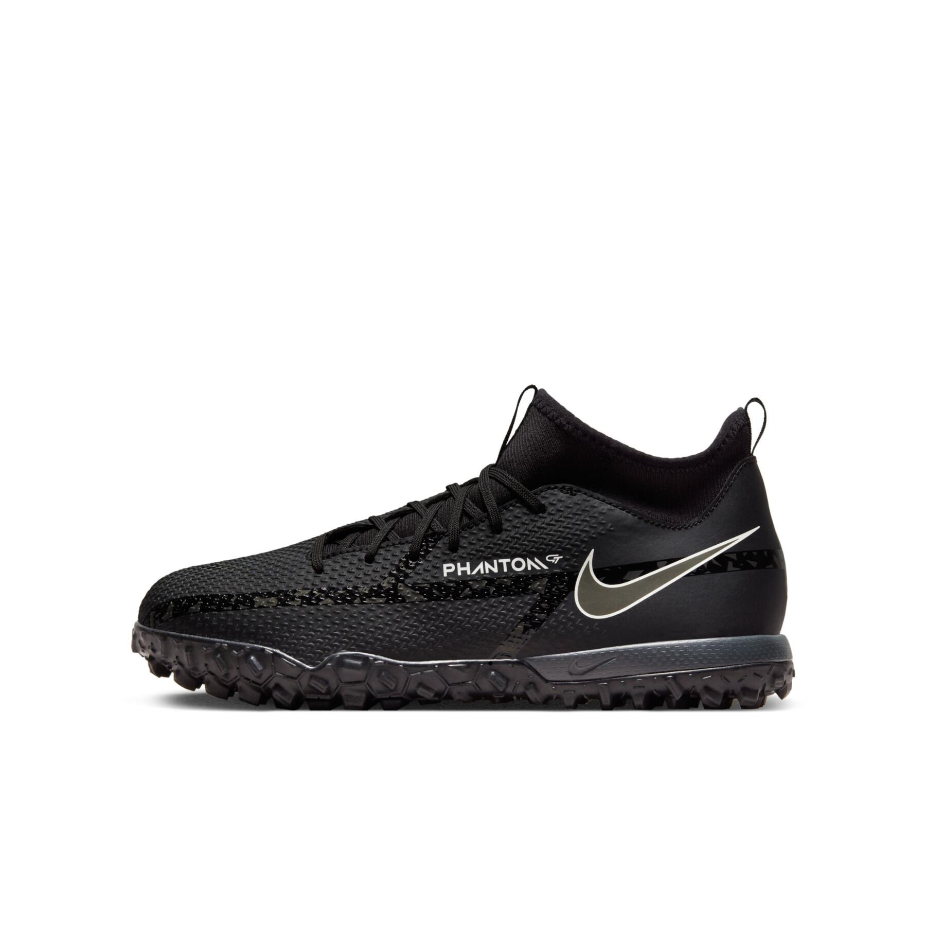 Chaussures de football enfant Nike Phantom GT2 Academy Dynamic Fit TF - Shadow Black Pack