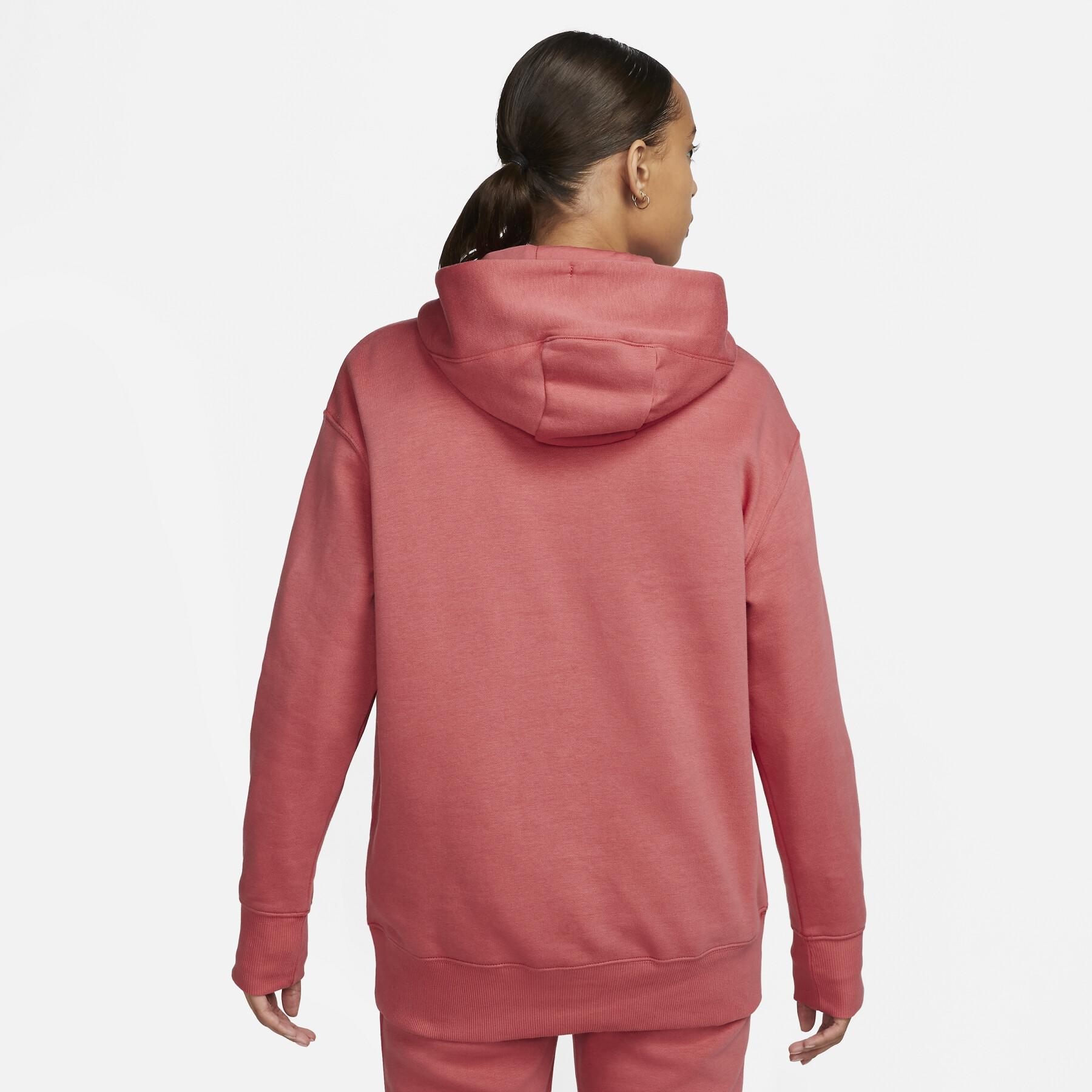 Sweatshirt femme Nike Fleece OS PO HDY MS