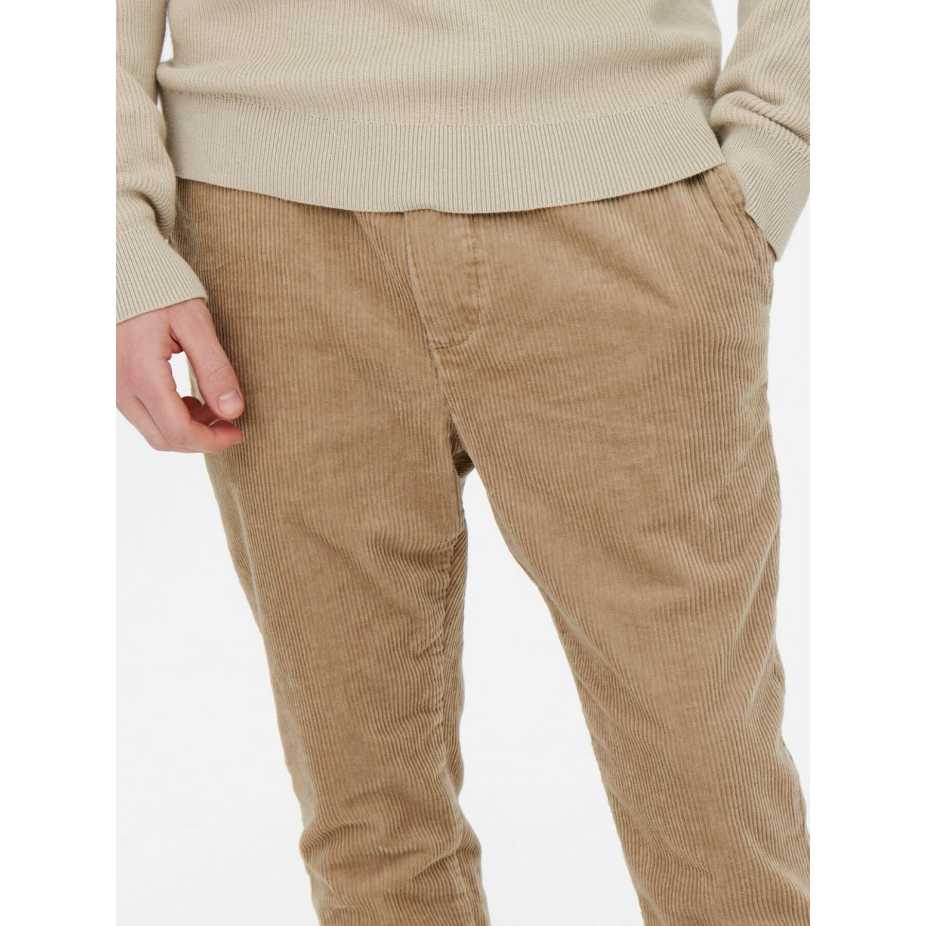 Pantalon Only & Sons Onslinus Cropped Cord 9912
