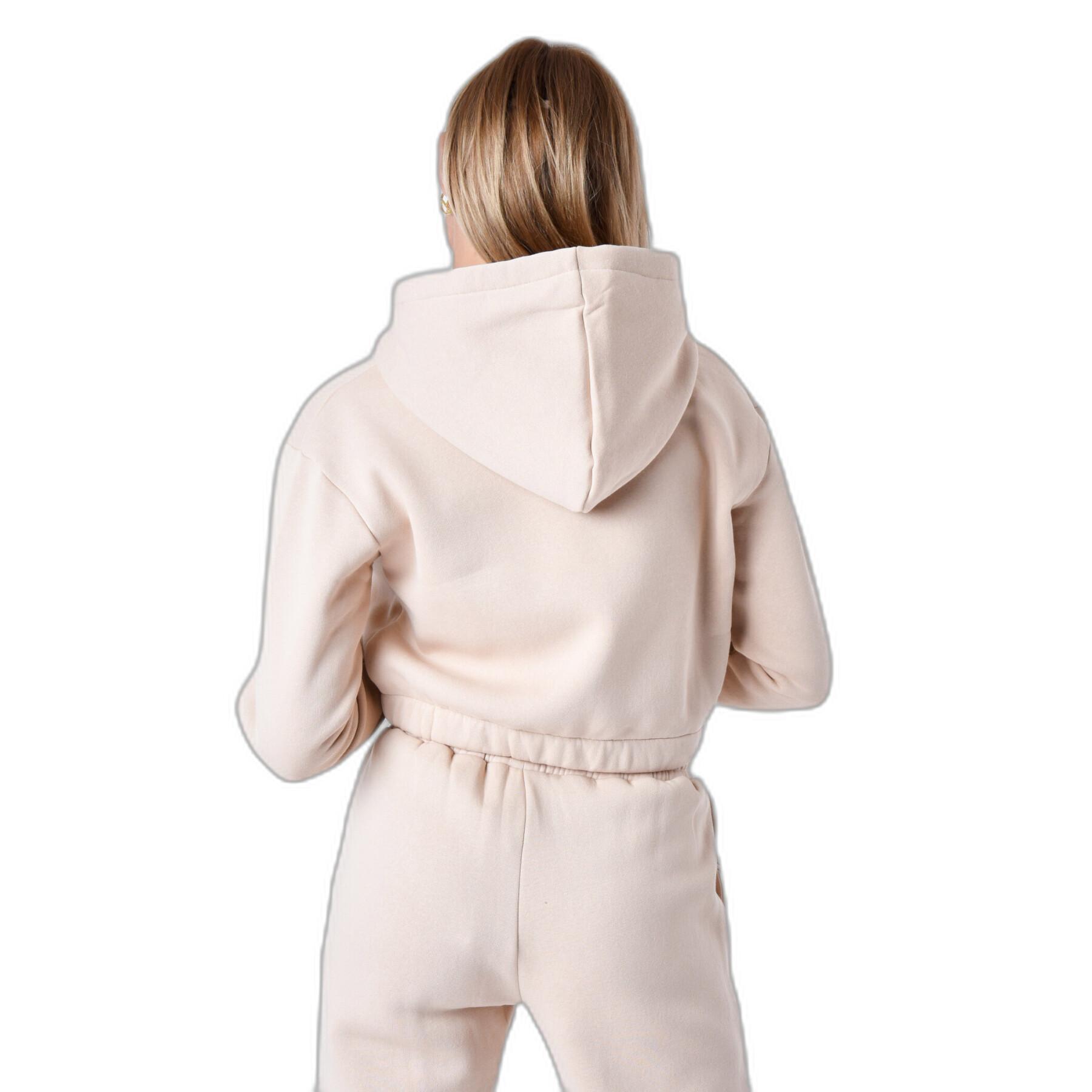 Sweatshirt à capuche zippé à bande élastique femme Project X Paris
