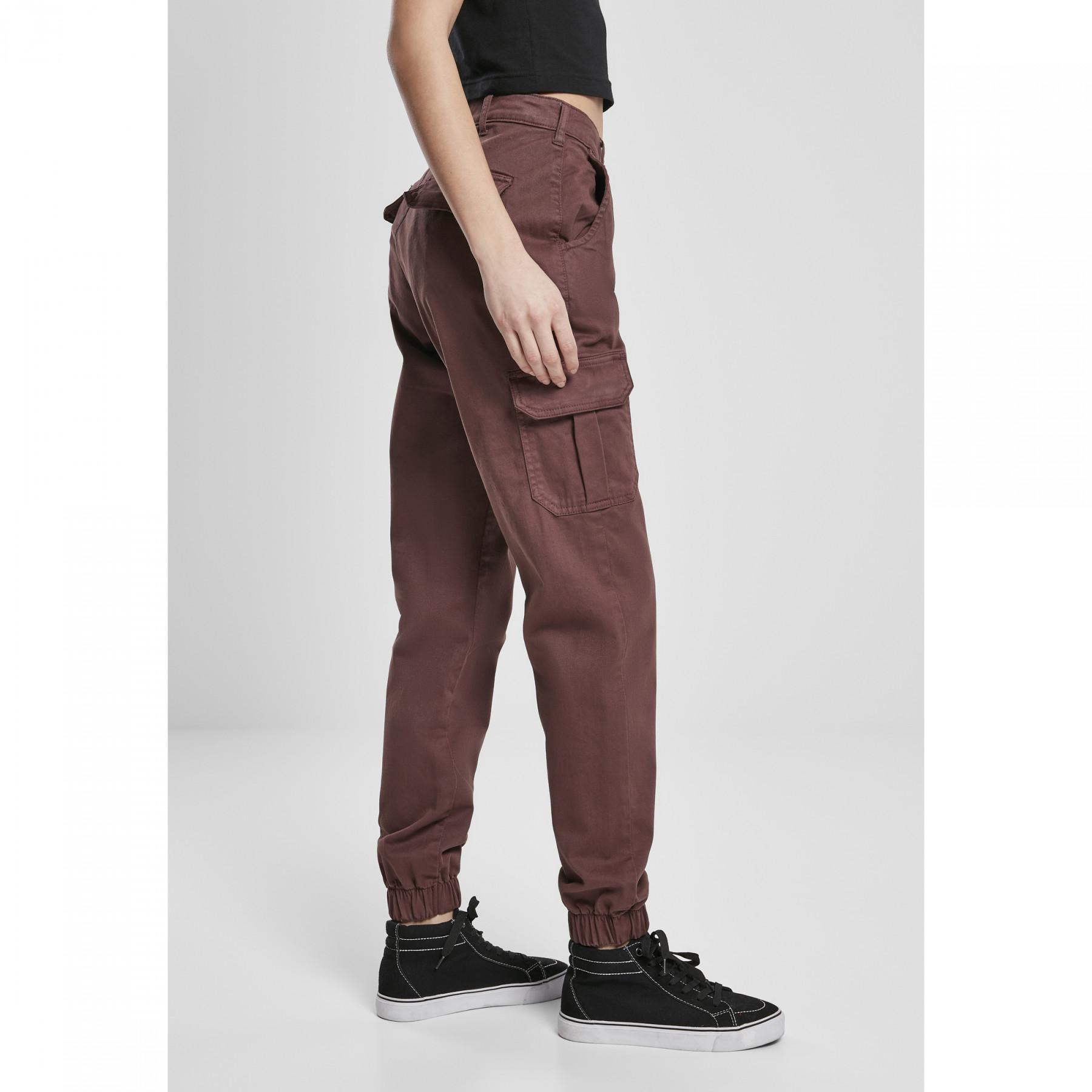 Pantalon femme Urban Classics high waist cargo