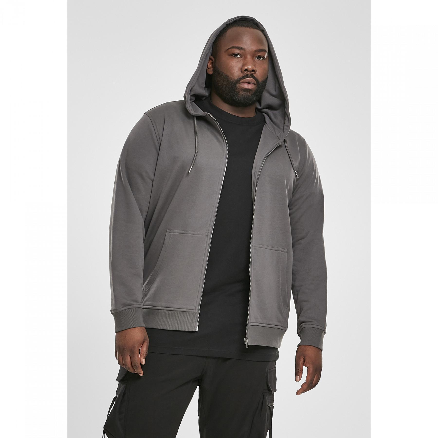 Sweatshirt grandes tailles Urban Classic basic terry zip