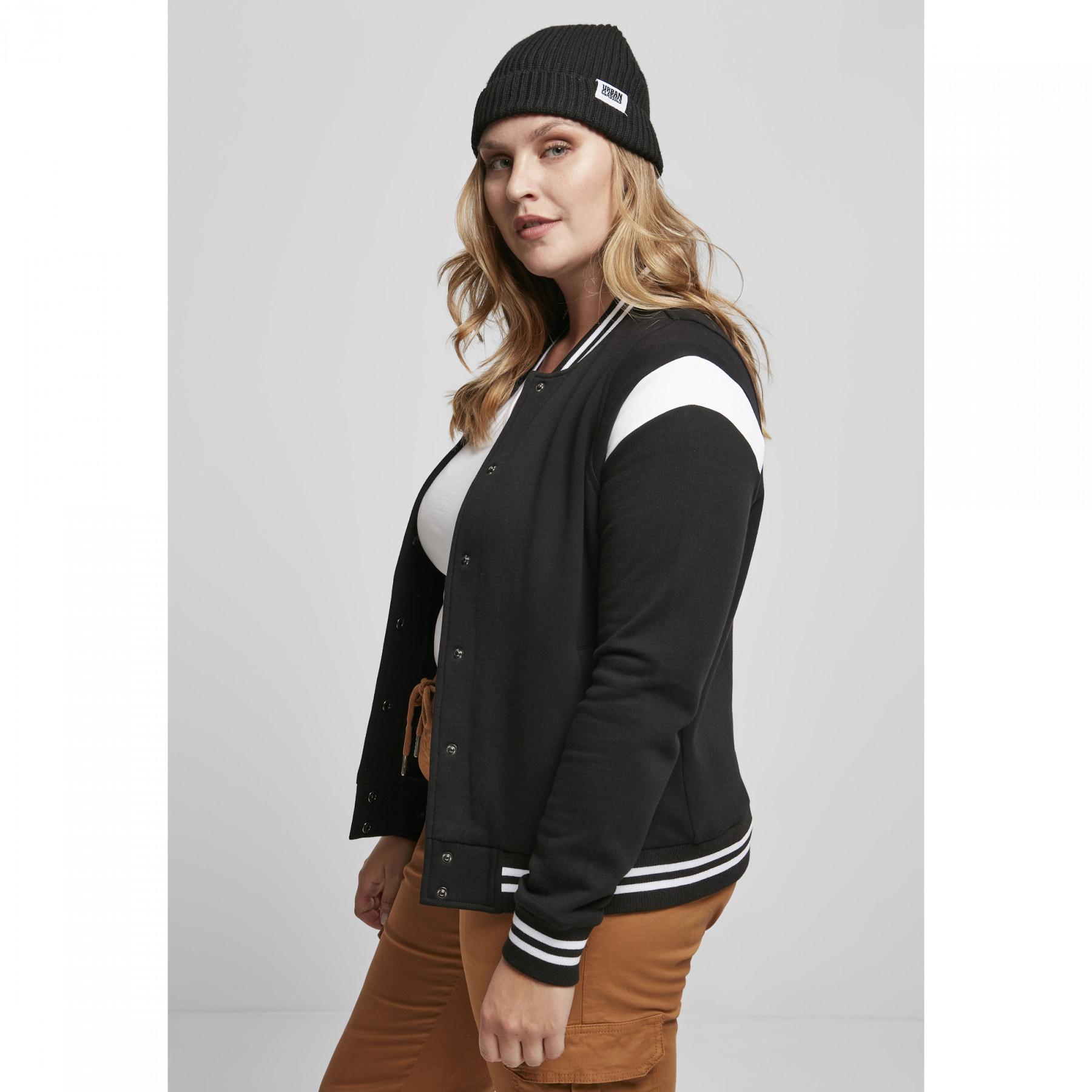 Veste Teddy collège femme sustainable Urban Classics recyclable