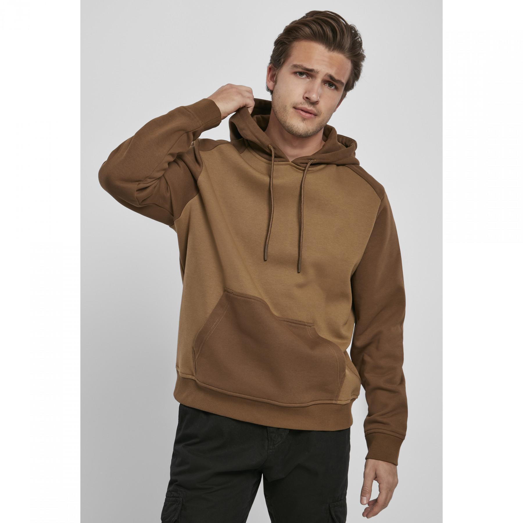 Sweatshirt à capuche Urban Classics 2-tone fake raglan