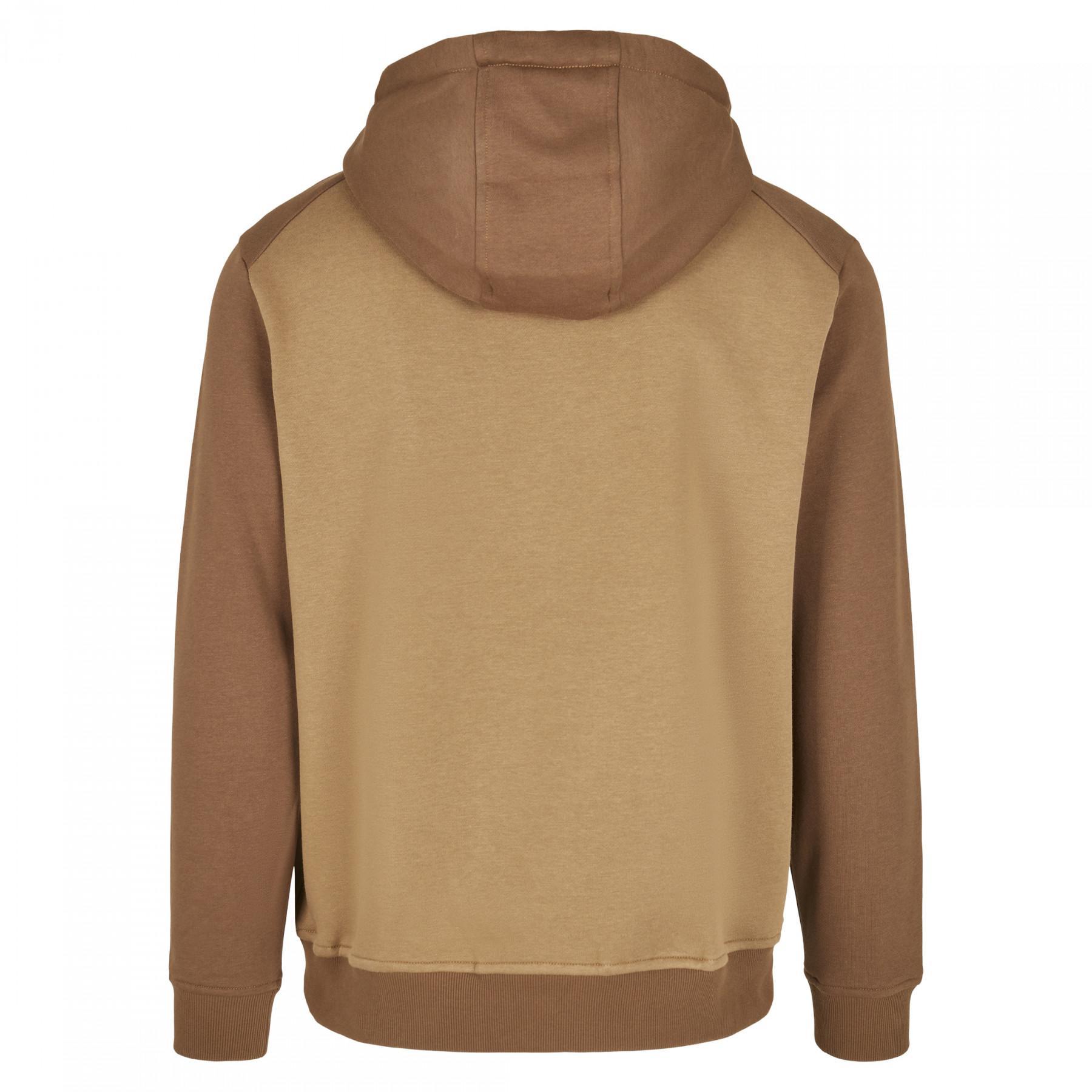 Sweatshirt à capuche Urban Classics 2-tone fake raglan