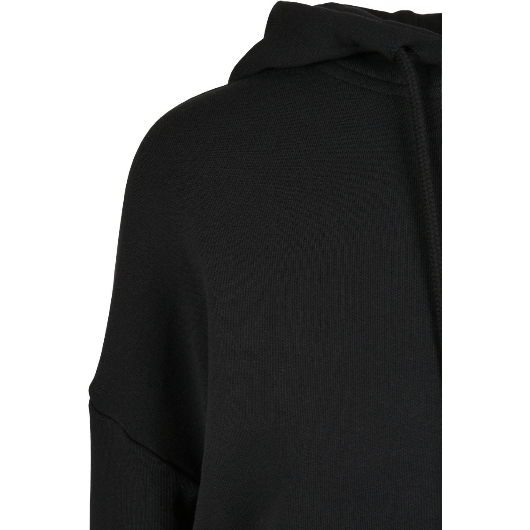 Sweatshirt à capuche robe femme Urban Classics organic oversized terry-grandes tailles