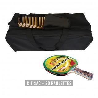 Kit raquette (sac + 20 raquettes) Sporti Hurricane