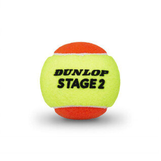Lot de 3 balles de tennis Dunlop stage 2