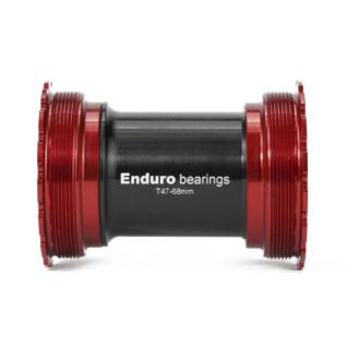 Boîtier de pédalier Enduro Bearings T47 BB A/C SS-T47-BB30