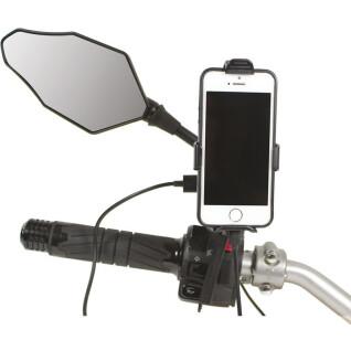 Support smartphone moto sur tige avec chargeur Chaft