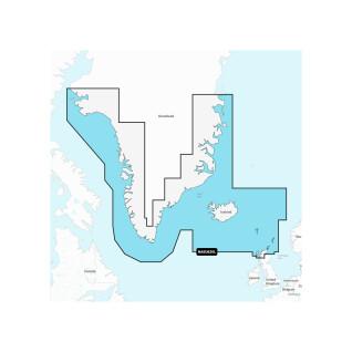 Carte de navigation + Large SD - Groenland - Islande Navionics