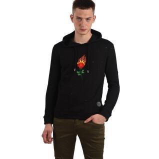 Sweatshirt à capuche Project X Paris Destroy Rose on Fire