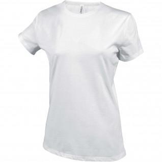 T-shirt femme Kariban Col Rond blanc
