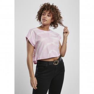 T-shirt femme Urban Classics short tie dye (grandes tailles)