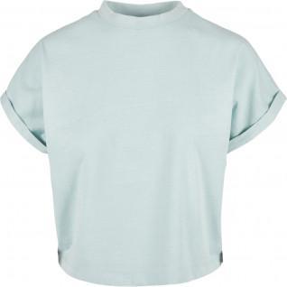 T-shirt femme Urban Classics short pigment dye découpé-grandes tailles