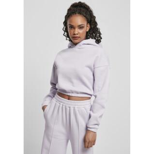 Sweatshirt à capuche femme Urban Classics court oversized-grandes tailles